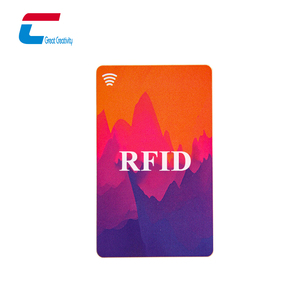 85.5 Mhz NFC นามบัตร MIFARE Classic 1K 7Bytes UID Rfid Card การพิมพ์แบบกำหนดเอง Iso14443a * 54มม. 13.56 RFID คีย์การ์ดโรงแรม - Product Image 1