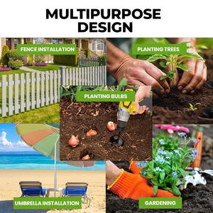 Xách Tay Đất nới lỏng vườn hạt giống trồng cầm tay Trái Đất Auger khoan trồng lỗ máy xúc khoan bit - Product Image 6