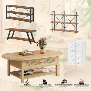 Sang Trọng Hiện Đại Phòng Khách Đặt Đồ Nội Thất Tùy Chỉnh Kệ Sách Băng Ghế Dự Bị Trung Tâm Lưu Trữ Bàn Cà Phê Gỗ Đồ Nội Thất Nhà - Product Image 5