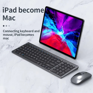 Venta directa de fábrica ultrafino recargable ergonómico 2,4 Ghz modo dual inalámbrico teclado y ratón Combo Set para oficina - Product Image 2