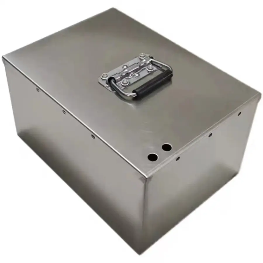 Custom Plaatwerk Behuizing Draagbare Lithium Elektrische Deel Motor Accubak Batterij Metal Case