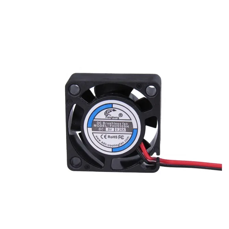 High Speed 25*25*10mm Micro Silent Cooling Fan DC 5v 2510 Ball Bearing Brushless Exhaust Cooling fan 25mm