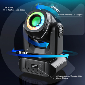 30W LED testa mobile luce DMX 512 con telecomando per matrimonio DJ Disco Club mostra Party palco illuminazione della testa mobile - Product Image 5