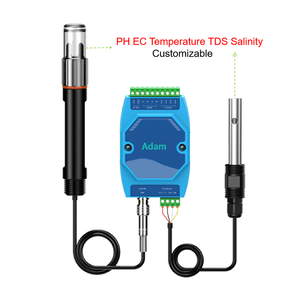 Lorawan เครื่องมือวัดความเค็มแบบหลายพารามิเตอร์น้ำ pH EC อุณหภูมิ TDS
