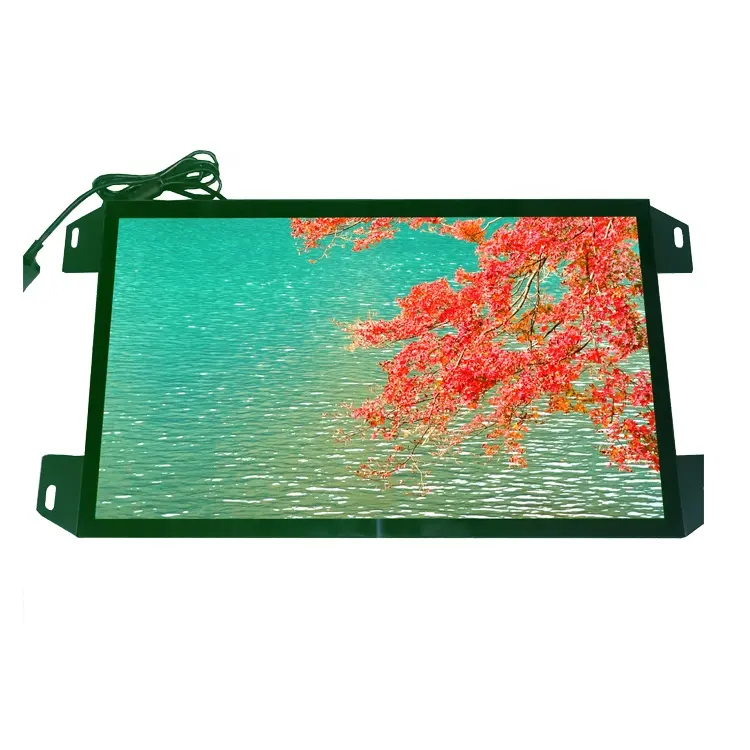 Monitor de pantalla táctil para exteriores con montaje en pared, pantalla Lcd de pantalla táctil capacitiva de 21,5 pulgadas y 10 puntos para uso industrial