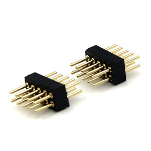 2x7ピンコネクタ1.27mmダブル列ラウンドピンヘッダーオスH1.9ソケット90ディップヘッダー & ワイヤーハウジングピンヘッダーコネクタ - Product Image 2
