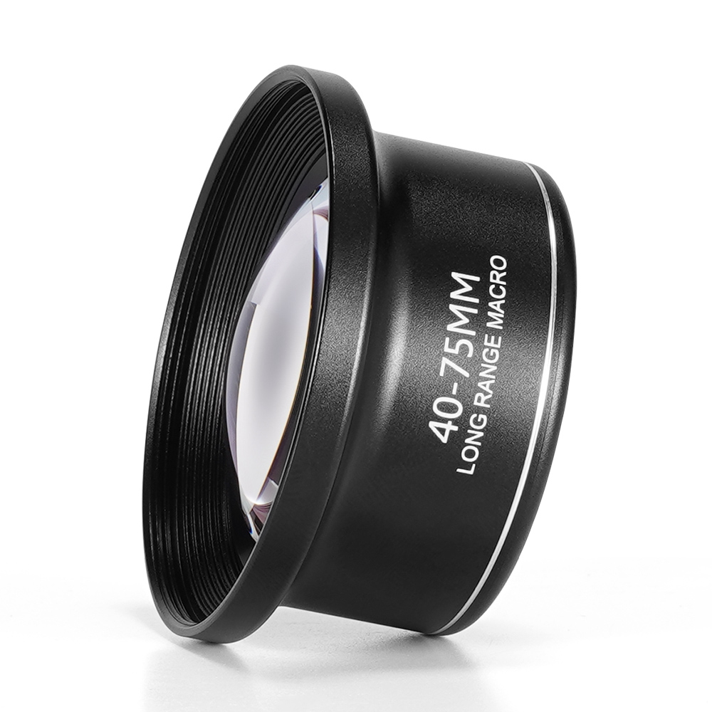 Objectif macro noir pour téléphone portable