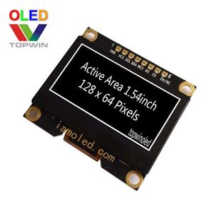 Vendita diretta in fabbrica 1.54 ''1.54 pollici 128x64 pixel colore bianco modulo display oled ssd1309 interfaccia SPI + I2C all'interno - Product Image 2