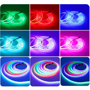 Indoor Atmosphere 10mm Dream Color <strong>DMX</strong> Smart RGBIC 576 <strong>LEDS</strong> Strip WS2811 Addressable Magic Colorful 24V COB Light Flexible - Product Image 4