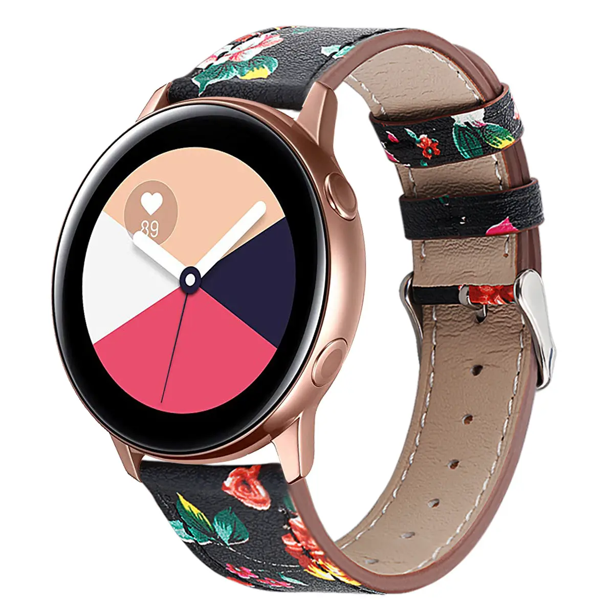 Correa de cuero para reloj inteligente, accesorios para Samsung Galaxy Watch Active, 20mm, 22mm, novedad