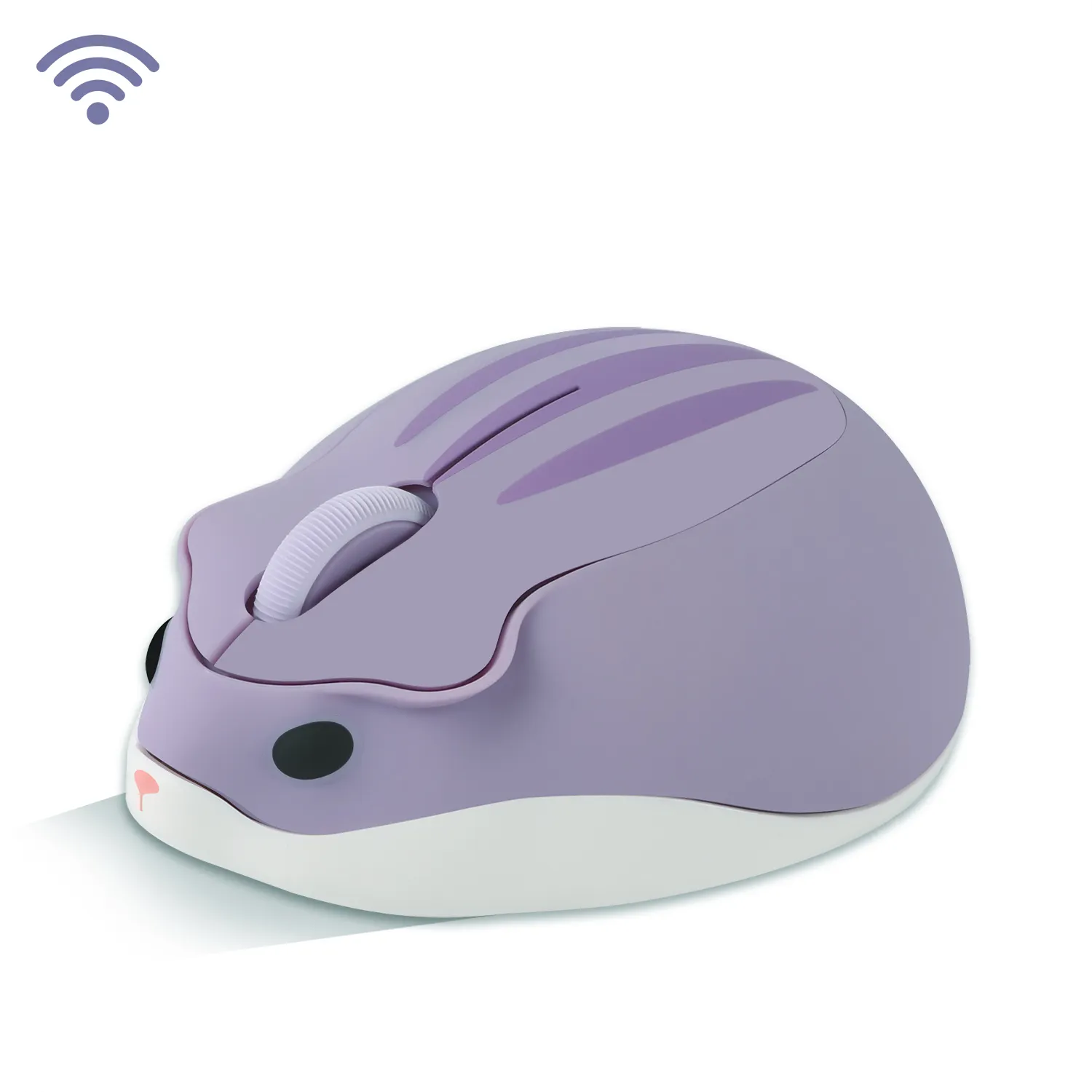 Ratón óptico inalámbrico para ordenador, Mouse de plástico con dibujos animados, USB, para Mac, portátil, Windows, negro, rojo y azul, 2 y 4G