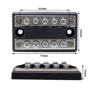 48V DC <strong>Dual</strong> Bus 100A <strong>Busbar</strong> Terminal Block Blue Sea Systems 5 Circuit Max <strong>Busbar</strong> - Product Image 2