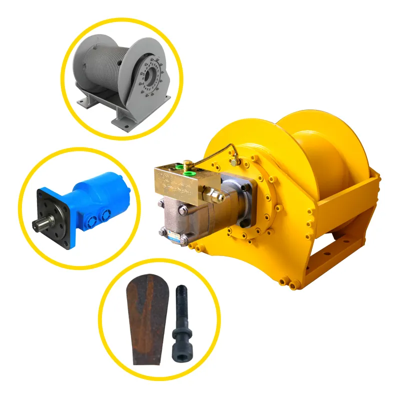 Widely Used Double Drum Hydraulic Hoisting Winch 30 Ton For Sale