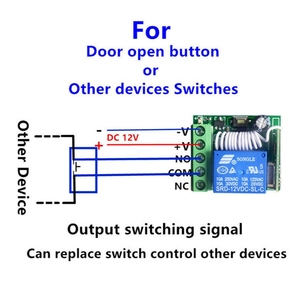 433MHz Fernbedienung DC 12V Ein kanal iger HF-Fernbedienung schalter Ferne mp fänger Moduler HF-Sender und-Empfänger