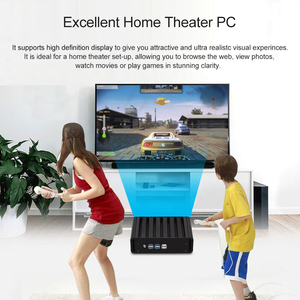 コアI3 I5 I7 4005U 5005U 5300U 550000UパーソナルオフィスデスクトップHTPC Fanless Linux UbuntuミニPC頑丈産業用コンピュータ - Product Image 6