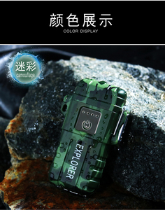 HL320 wasserdichtes elektrisches doppelbogenfeuerzeug Großhandel USB-Torch-Lichttrage tragbar mit Lichtfunktion feuerzeug - Product Image 5