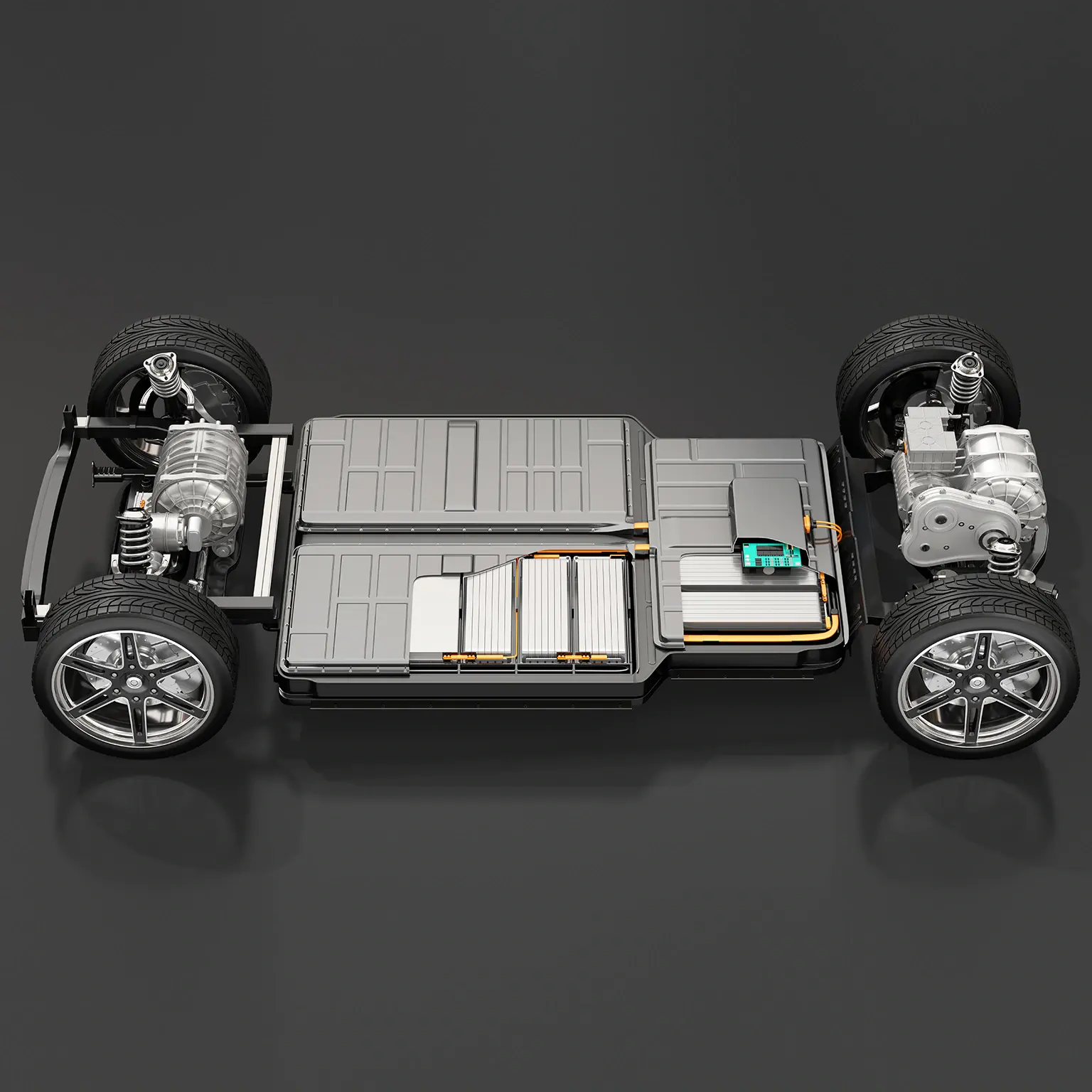 Pacco batterie di alimentazione del telaio integrato per auto ad alta tensione 330v 500V agli ioni di litio per auto