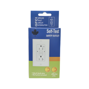 เต้าเสียบปลั๊กไฟฟ้า GFCI 20 AMP TR WR GFCI ช่องเสียบสายไฟ125V GFCI พร้อมแผ่นติดผนัง - Product Image 4