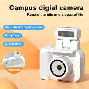 Y4000 Mini <strong>Camera</strong> with Screen HD 1080p with Flash Lamp and Battery Dock Portable Retro Ultra Compact Mini <strong>Camera</strong> Video Recorder