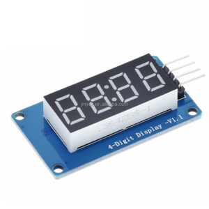 TM1637 LED-Anzeige modul für Arduino 7 Segment 4 Bits 0,36 Zoll Uhr RED Anode Digital Tube Four Serial Driver Board Pack