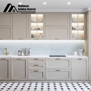 Phong cách Mỹ sang trọng tùy chỉnh tủ bếp nhà bếp nội thất thiết kế gỗ Veneer tủ bếp - Product Image 2