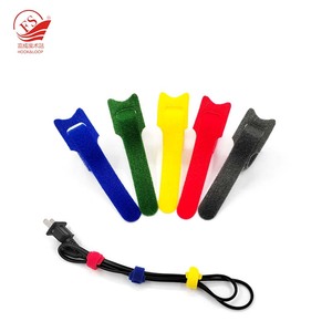 Custom Logo <strong>Double</strong> <strong>Sided</strong> Reusable Nylon <strong>Straps</strong> Self-Adhesive Cord Wraps and Cable Ties With <strong>Hook</strong> and <strong>Loop</strong> for Bags Garments - Product Image 3