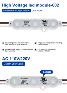 ライトボックスを広告するための高電圧AC220V 110VIP68 LEDモジュール & サイン1.5wLEDライト看板LEDストリップストアフロントライト - Product Image 4