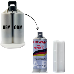 OEM ODMヘビーデューティ80g FIXWANT AB接着剤金属修理接着剤溶接縫い目修理用アプリケーター付き - Product Image 1