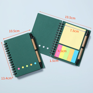 Bloc de notas de diario de Color con logotipo personalizable con bolígrafo, notas adhesivas, cuaderno impreso, promoción, carpeta personalizada, blocs de notas con bolígrafo - Product Image 6