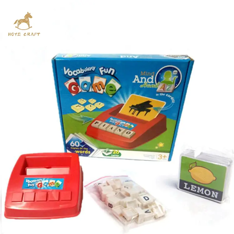 Preschool Teaching Tool English Alphabet Letters Matching Spell Word Game For Toddler