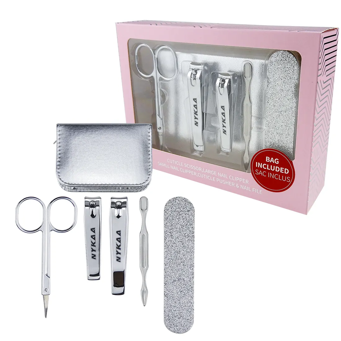 NYKAA Nail Clipper Set Professional Manicure Kit Pedicure Stainless Steel Nail Cutter Tools Set