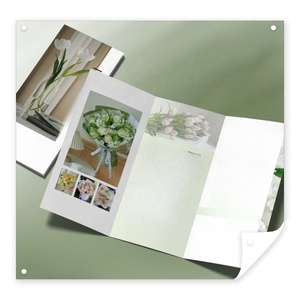 定制三折传单小册子杂志小册子说明书a 4尺寸印刷在花式纸上 - Product Image 4