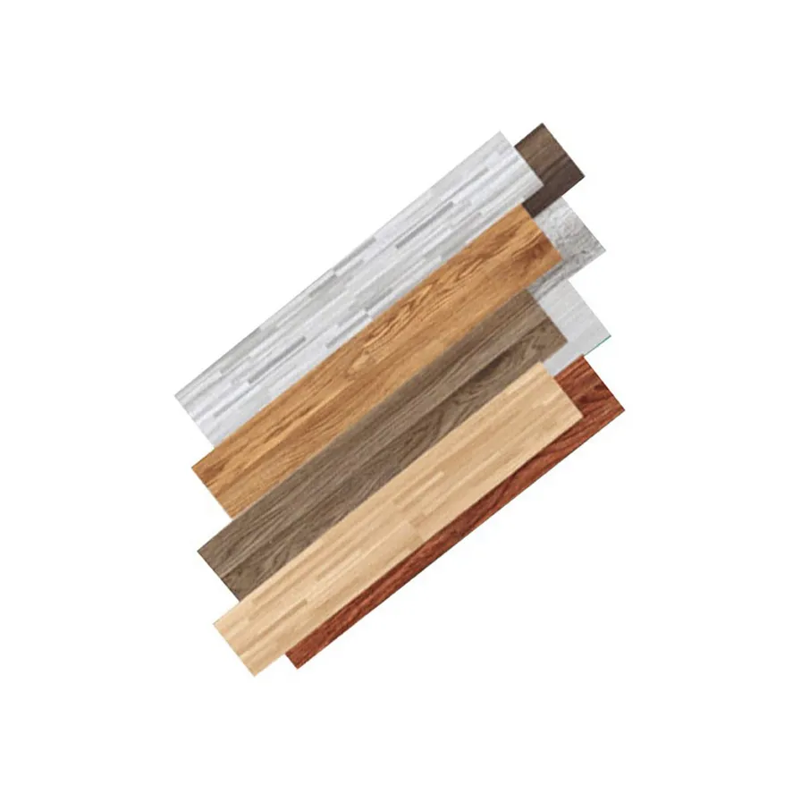 Piso de PVC de madeira para piso de PVC colado, prancha de vinil de alta qualidade com 2 mm de espessura e parte traseira seca para casa de escritório