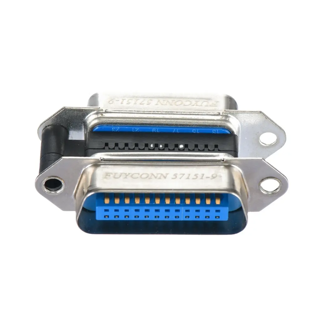 IEEE 488 24pin Centronic Connector、Champ 2.16ミリメートルPitch IDC Crimping IEEE-488 CN24 MaleにCN24 Female ConnectorためGPIB Cable