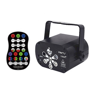 Produttore di illuminazione Hong He RGB Laser <span class=keywords><strong>LED</strong></span> 8 fori luce effetto stadio illuminazione con telecomando