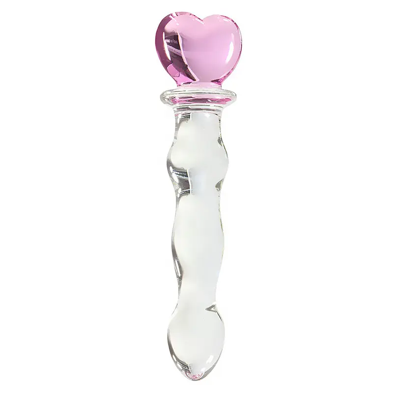 Großer Pyrex rosa Glas dildo Stimulation sglas Sexspielzeug Glas dildo für Erwachsene