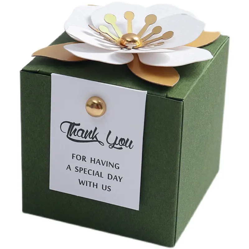 جديد صندوق دعوة زفاف صالح هدية الزفاف مربع الحلوى