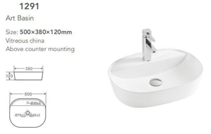 İki renk eşleştirme banyo sanat havzası tek musluk delik üstü tezgah üstü montaj havzası el yıkama havzası - Product Image 3