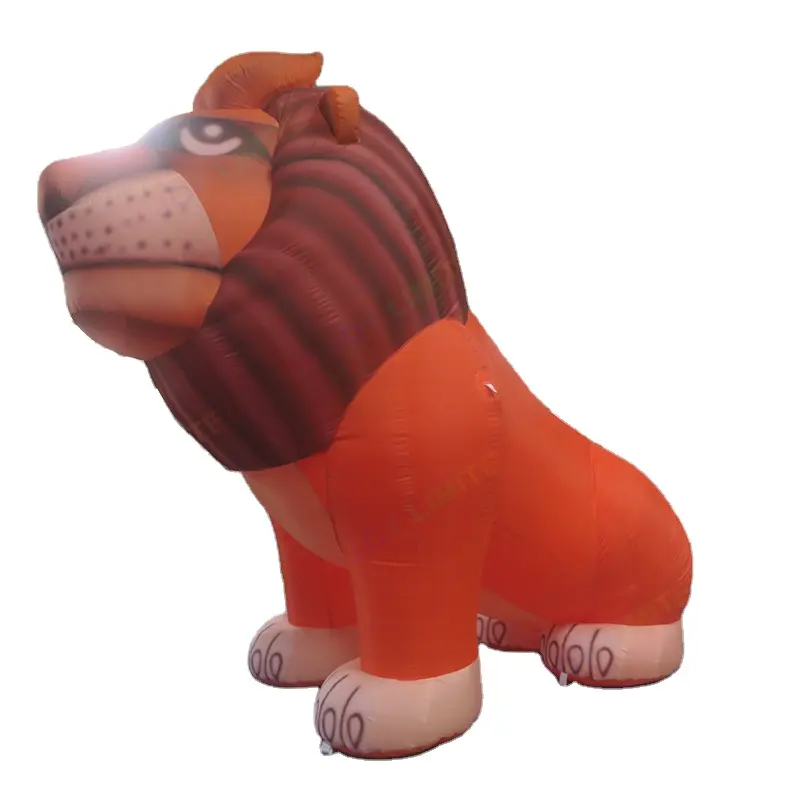 León inflable grande personalizado, publicidad, dibujos animados de León, globo gigante inflable