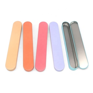 Contenitore porta cosmetici Champagne personalizzato prezzo di fabbrica vuota rettangolo banda stagnata Pedicure scatole per strumenti di bellezza - Product Image 5