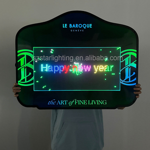 Benutzer definiertes Logo APP Programmier bares Scrollen LED Message Board Zeichen Nachtclub Bar VIP Glorifier Display Champagner flasche Presenter - Product Image 4