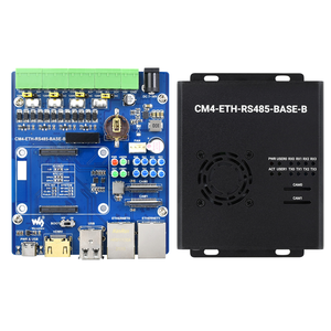 Scheda Base doppia ETH RS485 (B) Mini-Computer per Raspberry Pi Compute modulo 4 (non incluso) Gigabit Ethernet 4CH isolato RS485