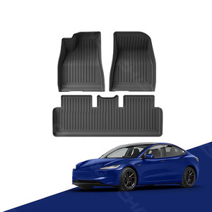 Lüks 3D TPE araba paspaslar modeli 3 Y tüm hava halı kapak Tesla için ön arka gövde Mat Set 2022 2023 2024 2025 - Product Image 5