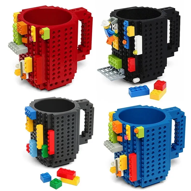Tasse à café pour enfants, jouets DIY, pièces, Puzzle, bloc de construction, tasses créatives