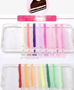 38-Color simülasyon krem tutkal DIY reçine kil kiti için el yapımı takı ve küçük aksesuarlar-kabuk-şekilli modelleme kil - Product Image 5