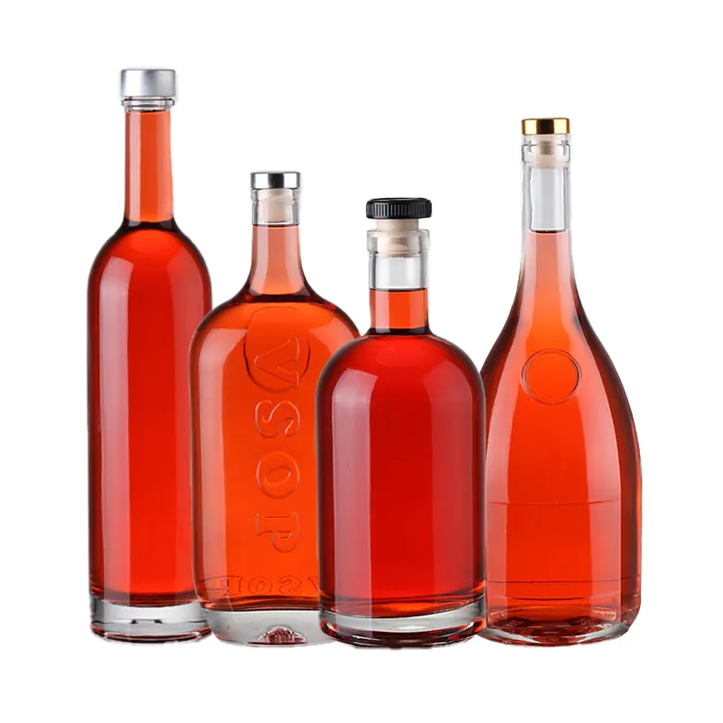 750 ml 500ml liquore personalizzato bottiglia di vetro bottiglia di vetro liquore