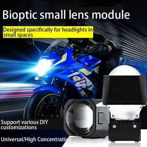 Süper parlak 40W 5000K yüksek düşük işın 1.5 inç Mini LED modülü Lens far BI LED projektör Lens motosiklet far ampuller - Product Image 4