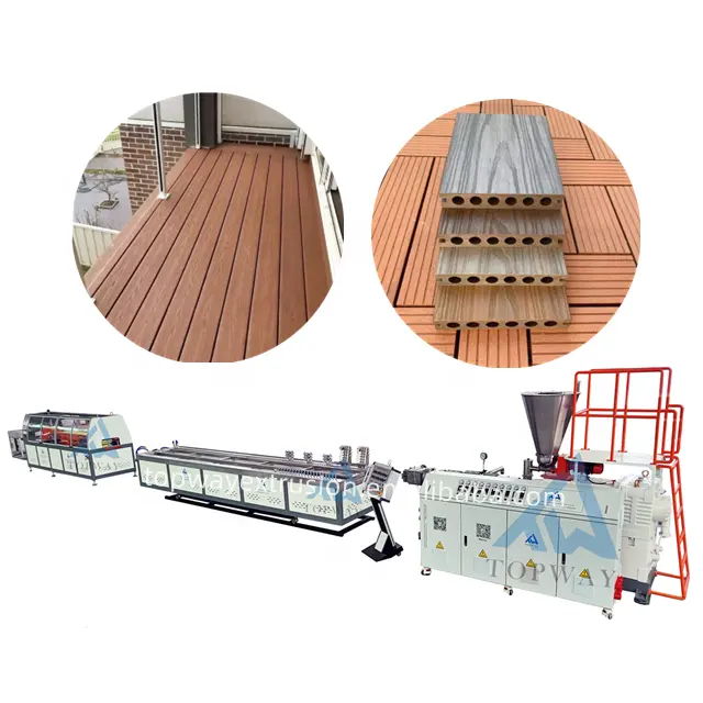 Ligne de production de panneaux WPC Ligne de produits composites en bois et plastique Machine de profil de sol PE Wpc