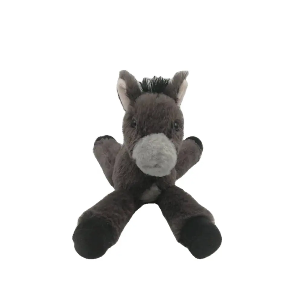 Venda por atacado de fábrica personalizada oem/mm boa qualidade laydown donkey com pernas penduradas bonito brinquedos de pelúcia