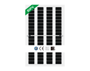 Tấm pin mặt trời bipv bán trong suốt 280W mô-đun năng lượng mặt trời hai chiều cho các dự án nông nghiệp - Product Image 6